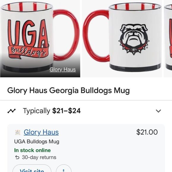 UGA Mug New In Box - Picture 3 of 5
